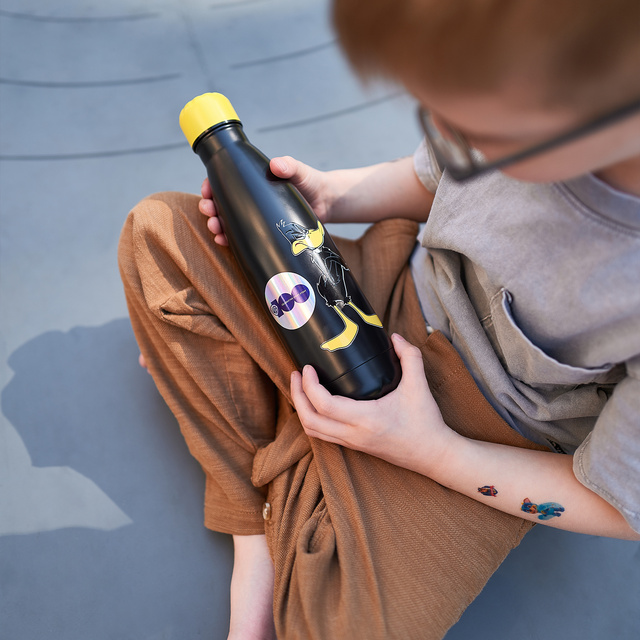 Termo láhev 500ml Černá | odolná a praktická | Warner Bros | Daffy