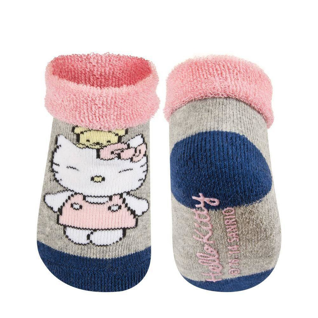 Tmavě modro-růžové kojenecké ponožky SOXO Hello Kitty s ABS
