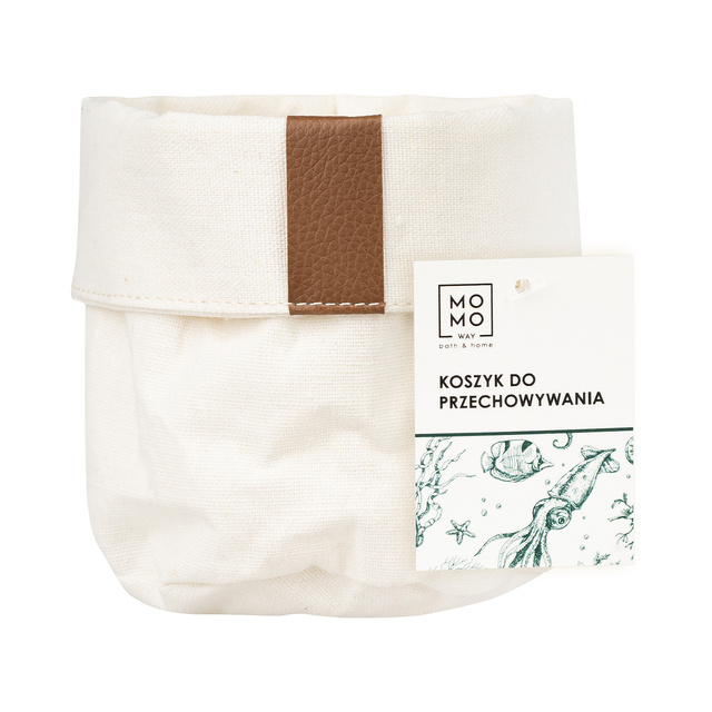 Koupelnový koš Momo Way béžový 10 cm