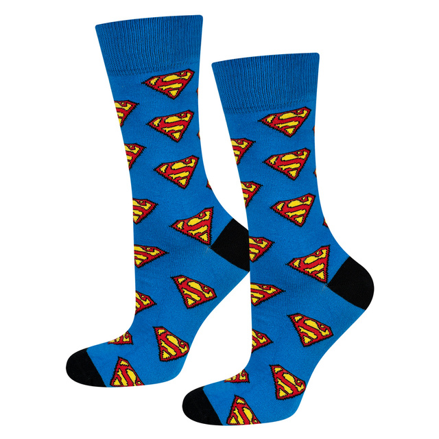 Dárek pro tátu: 1x barevné pánské ponožky SOXO, čokoláda a 1x pánské ponožky s nápisem "Super táta" a 1x pánské ponožky Superman