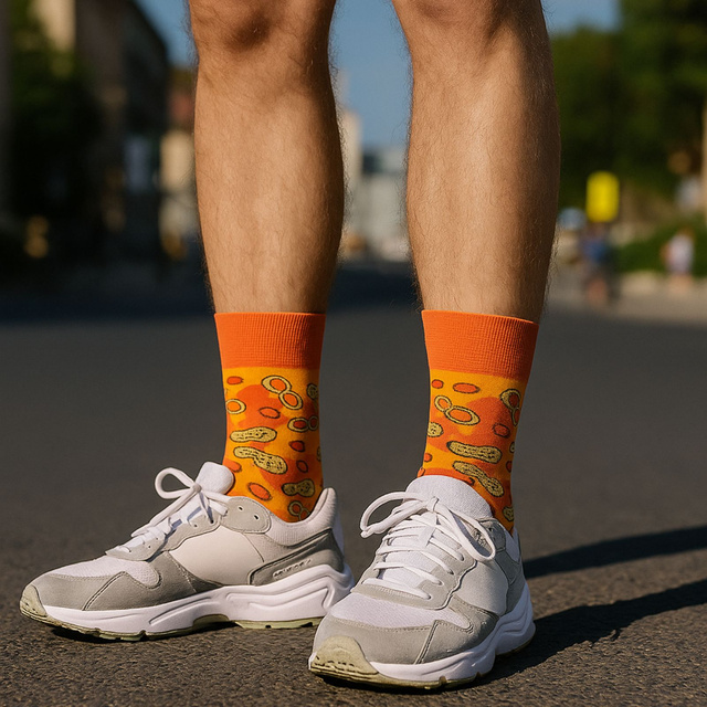 Ponožky Pánské | Dámské barevné SOXO GOOD STUFF Arašídové máslo ve sklenici