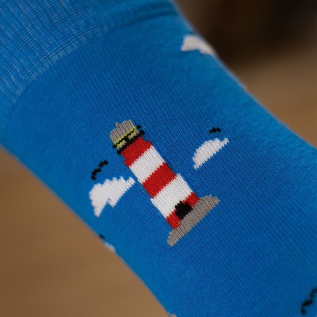 Barevné pánské ponožky SOXO GOOD STUFF nepasující do páru maják