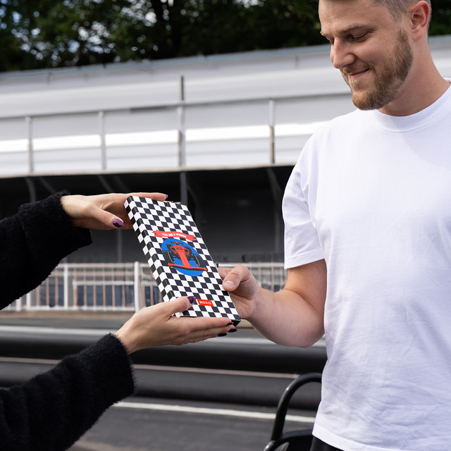 Ponožky s motivem Formule 1 ve stylu přání