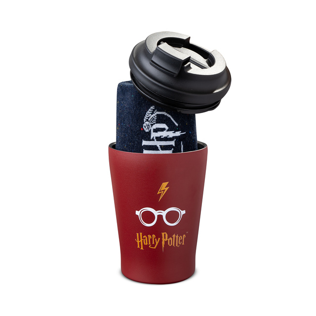 Dárková sada: Ponožky Harry Potter + Termohrnek