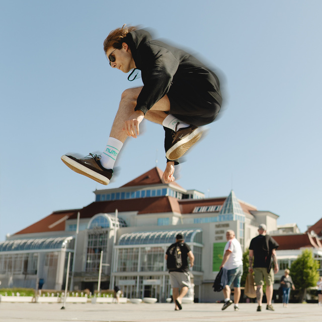 Bílé pánské ponožky s vtipným nápisem