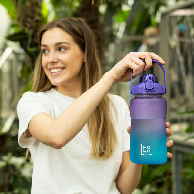 Láhev na vodu 1,5L fialová a modrá | Bez BPA