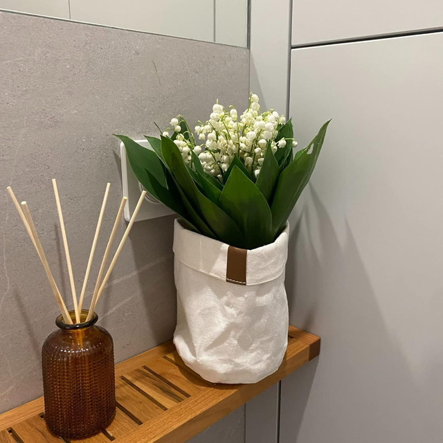 Sada 3x koupelnového koše Momo Way béžová 10/13/16 cm