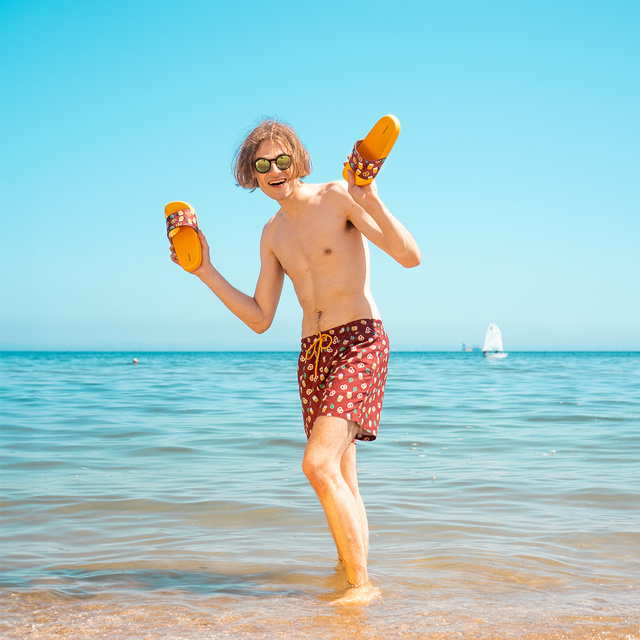 Plavky + žabky pivní motiv