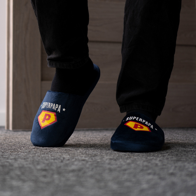 Pánské pantofle a klíčenka SOXO Super Papa