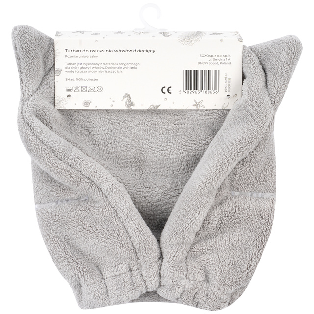 Dětský koupací turban MOMO WAY kočka | ručník