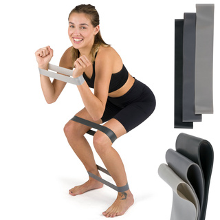 Sada 3x Posilovací gumy Soxo šedé