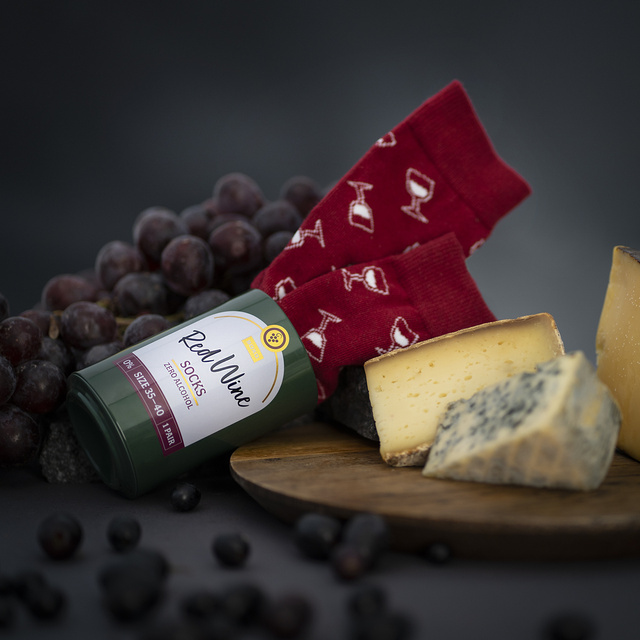 Dámské ponožky SOXO GOOD STUFF Červené víno v láhvi