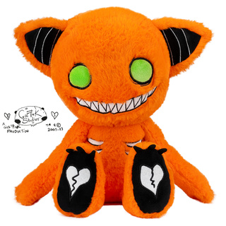 Maskot Gus Fink oranžová kočka Slurg