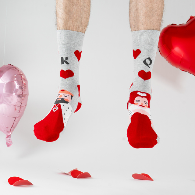 Barevné pánské ponožky SOXO Král a Královna