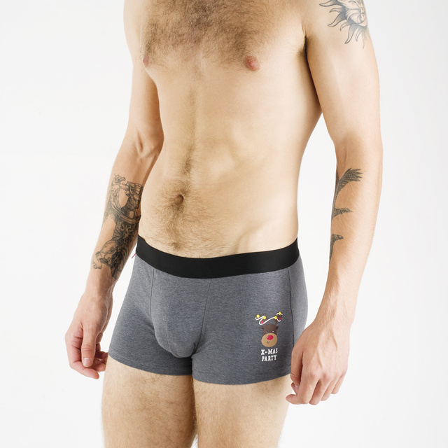 Soxo pánská dárková sada | 2x vánoční ponožky | 2x vánoční boxerky | dárek na Mikuláše | pro něj | Legrační set