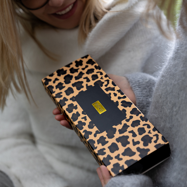 Dámské ponožky SOXO Leopard classic v balení - 3 páry