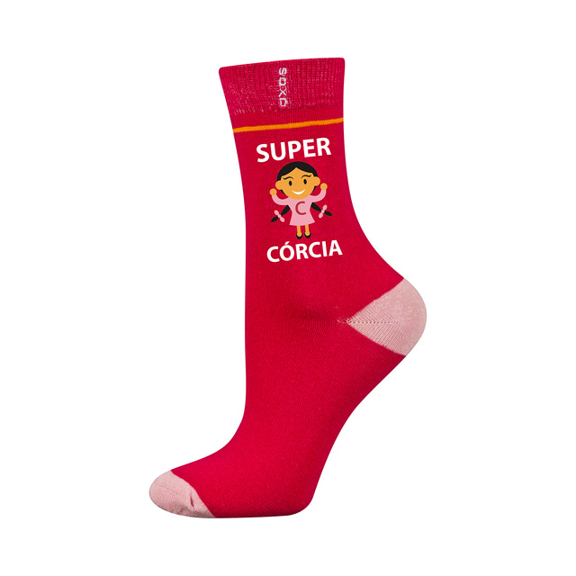 Barevné dětské ponožky SOXO Super Dcerka