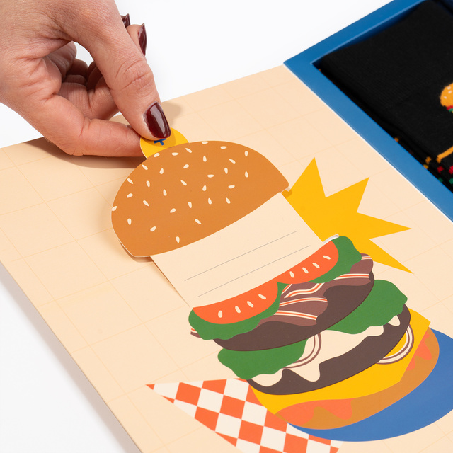 Ponožky Narozeninový Burger 2-pack