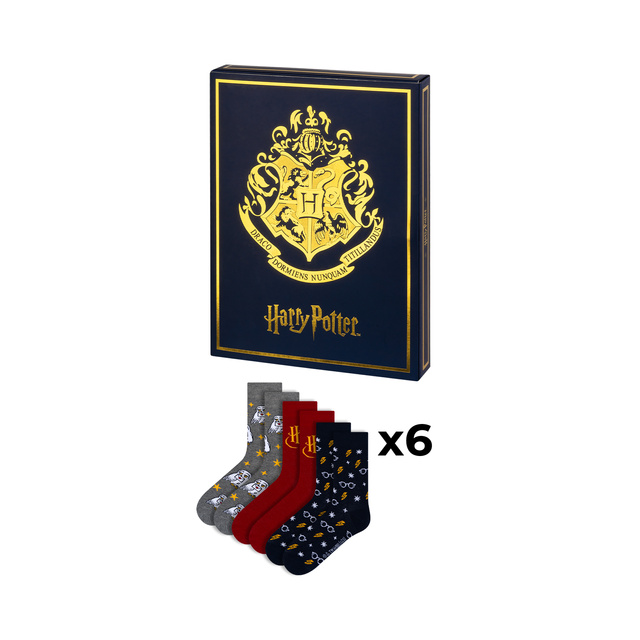 Adventní Kalendář s Ponožkami Harry Potter 6-pack