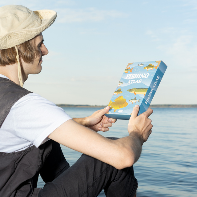 Pánské barevné ponožky SOXO Atlas Rybářský - 4 páry