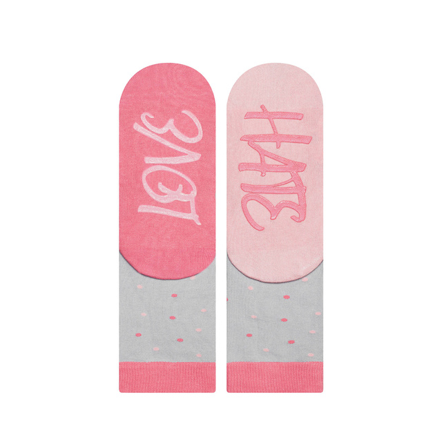 Dámské ponožky SOXO s nápisy love hate