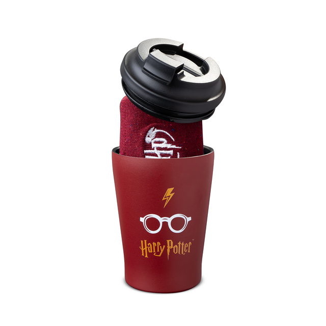 Dárková sada: Ponožky Harry Potter + Termohrnek