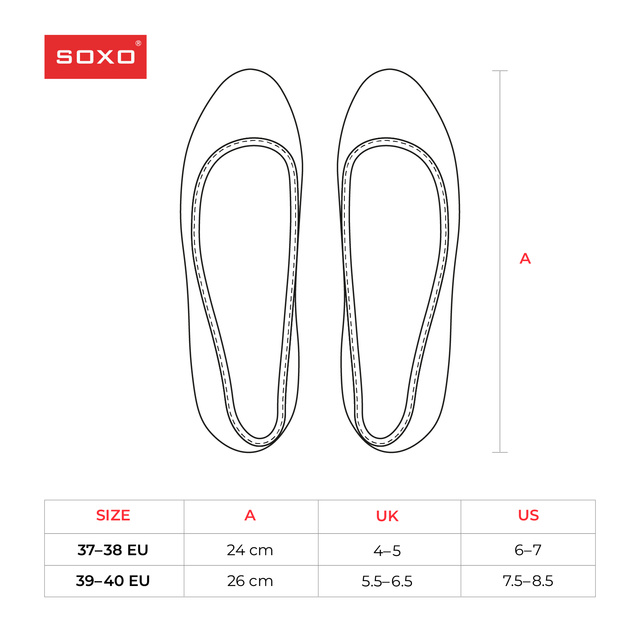 Šedé dámské pantofle baleríny SOXO s mašlí a diamantem
