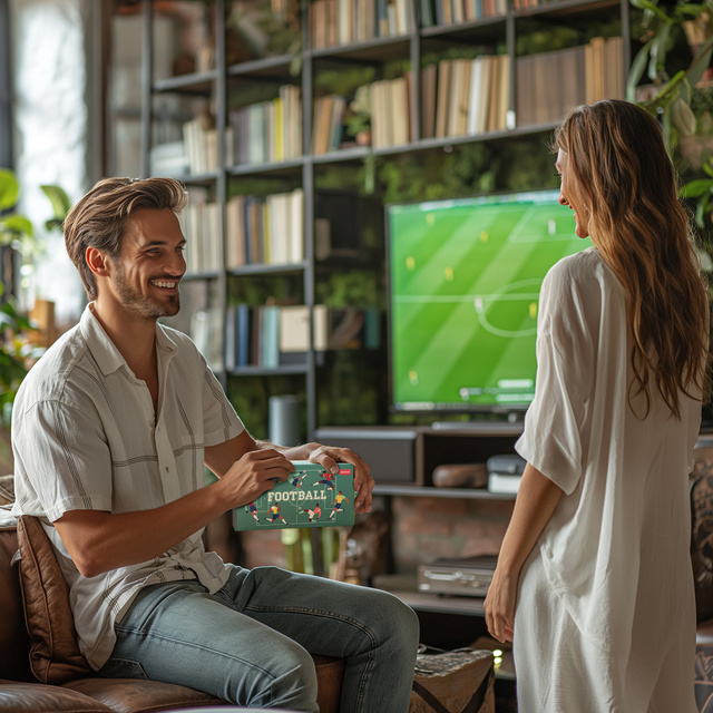 Pánské barevné ponožky SOXO Fotbal - 3 páry