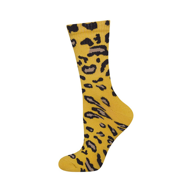 Barevné dámské ponožky SOXO s leopardím potiskem - 2 páry