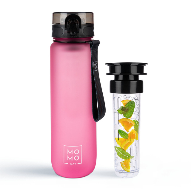 MOMO WAY růžová láhev na vodu BPA Free