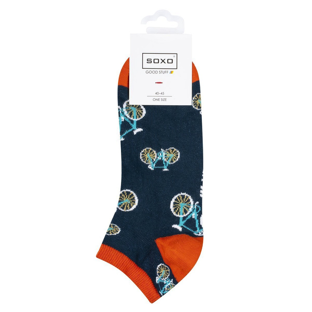 Pánské barevné kotníčkové ponožky SOXO - 4 páry