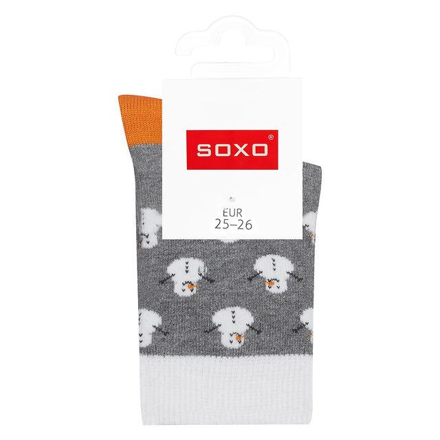 Barevné dětské ponožky SOXO sněhuláci Vánoce dárek
