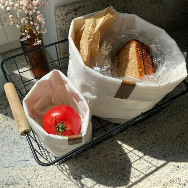 Sada 3x koupelnového koše Momo Way béžová 10/13/16 cm