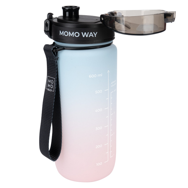 OUTLET Láhev na vodu 600 ml MOMO WAY modrá a růžová Super Mama