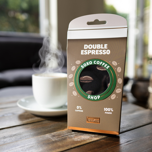 Dámské ponožky Soxo káva espresso