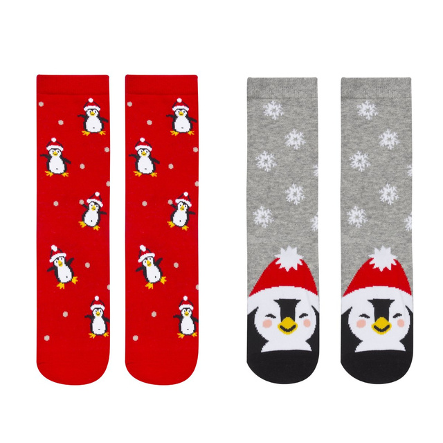 Sada 2x Barevné dámské ponožky SOXO GOOD STUFF Holidays Christmas Gift