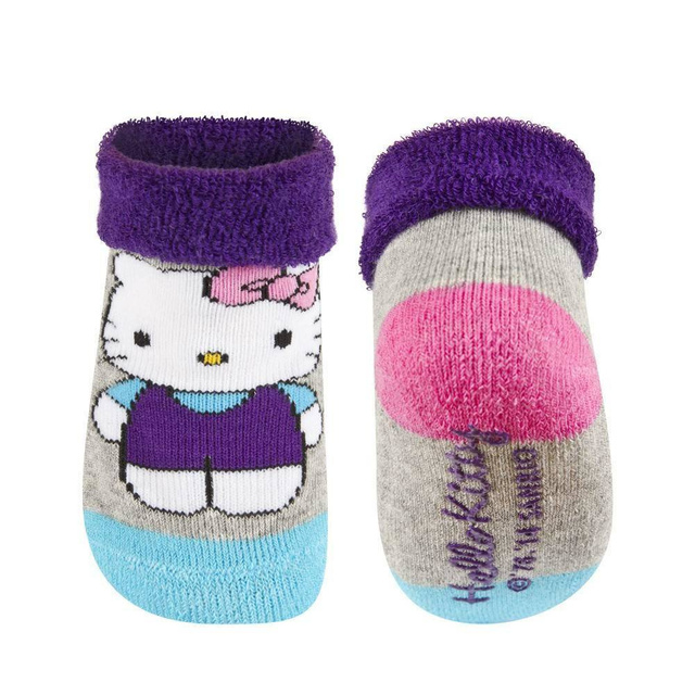 Fialovo-modré kojenecké ponožky SOXO Hello Kitty s ABS