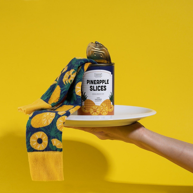 Ponožky Dámské | Pánské SOXO ananasová konzerva