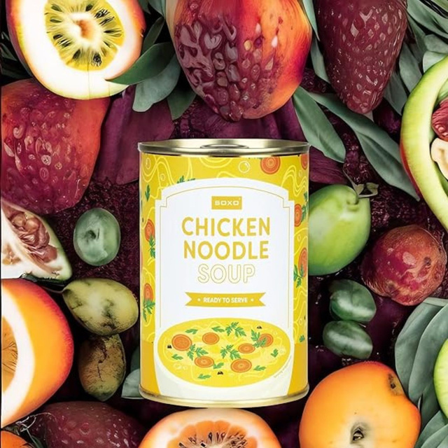 Ponožky Dámské | Pánské SOXO GOOD STUFF kuřecí polévka v plechovce