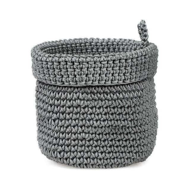 Sada 3x Momo Way koupelnový koš šedý 2x 14 cm a 17 cm