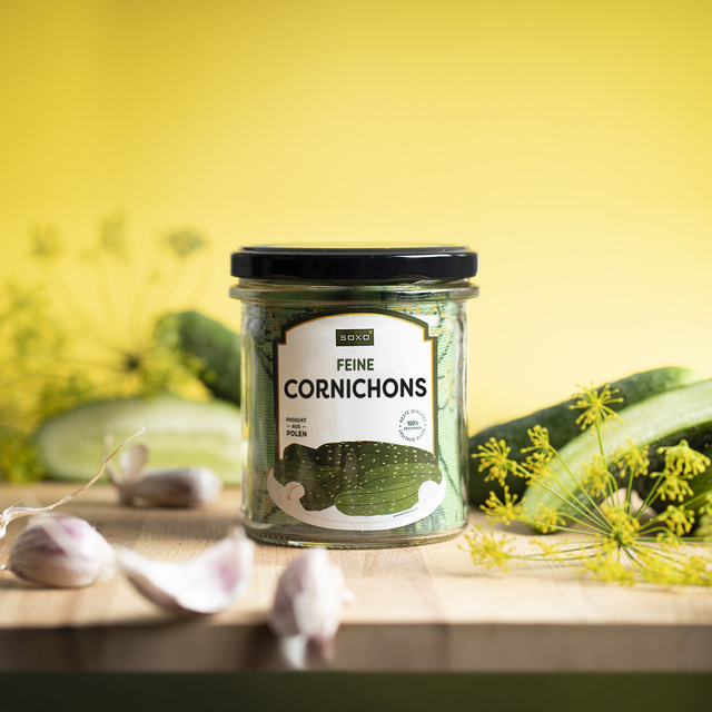 Ponožky pánské | dámské barevné SOXO GOOD STUFF nakládané okurky ve sklenici vtipné bavlněné unisex