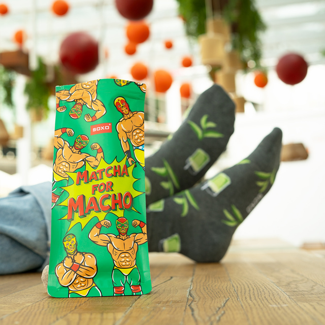 Pánské ponožky SOXO Matcha - 2 páry